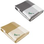 HH8071 Buffalo Check Throw Blanket With Embroidered Custom Imprint